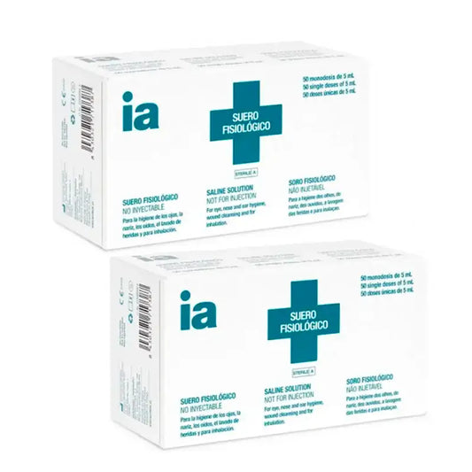 Interapothek Suero Fisiológico, Pack 2 x 50 Monodosis