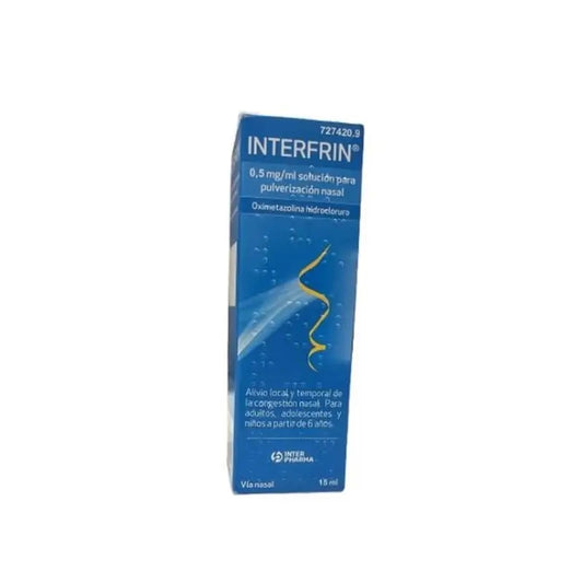 Interfrin 0,5 Mg/ ml Solucion Para Pulverizacion Nasal, 15 ml