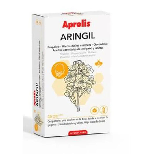 Intersa Aringil (Faringil) (Faringitis,Afonia,Tos) 30 Comprimidos