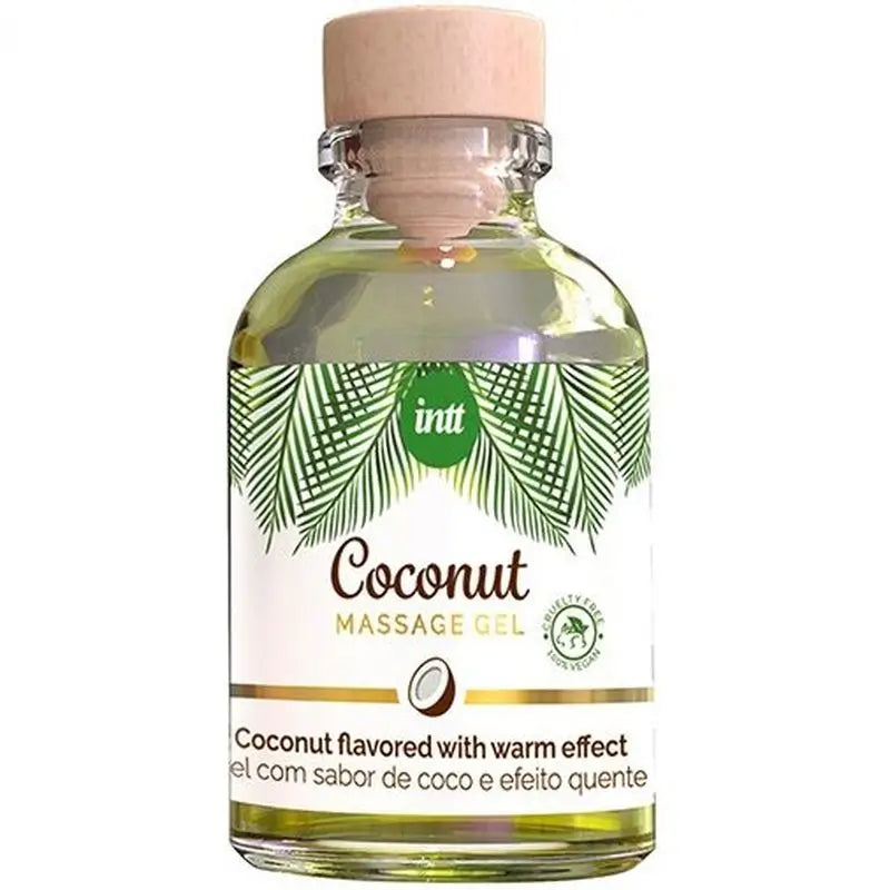 Intt  Gel De Masaje Coco 100% Vegano Besable 30 Ml