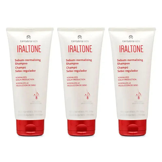 Iraltone Champú Seborregulador, Pack 3 x 200 ml