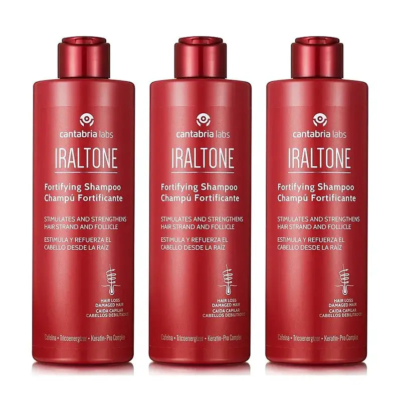 Iraltone Pack  Champu Fortificante, 3 X 400 Ml