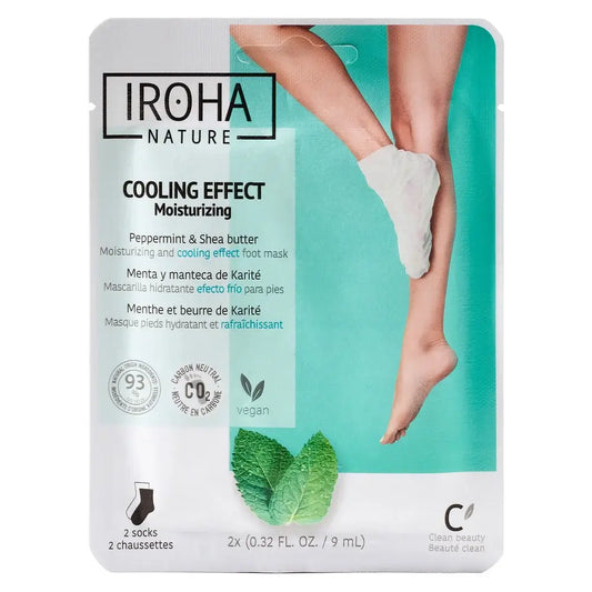 Iroha Nature Corporal Calcetines Mascarilla Efecto Frío, 20 Ml