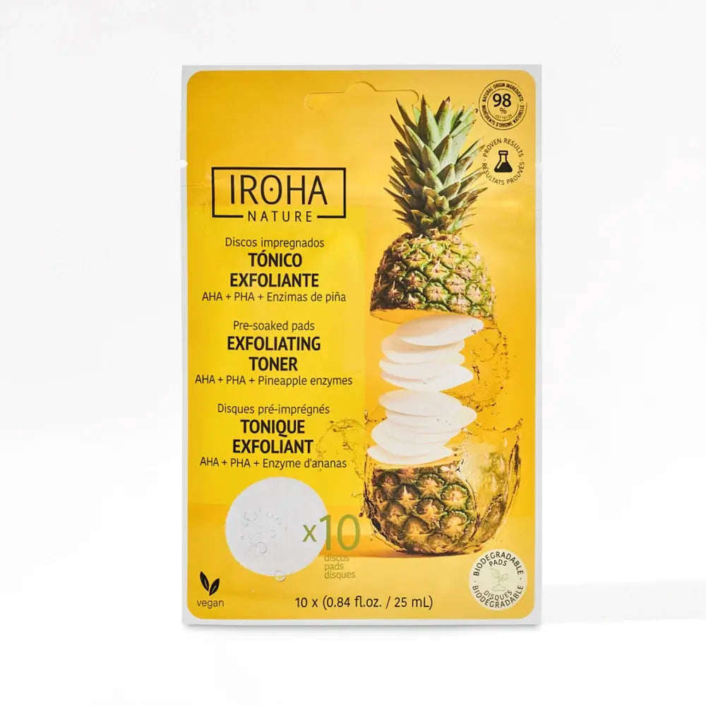 Iroha Nature Discos Tónico Exfoliantes , 10 uds