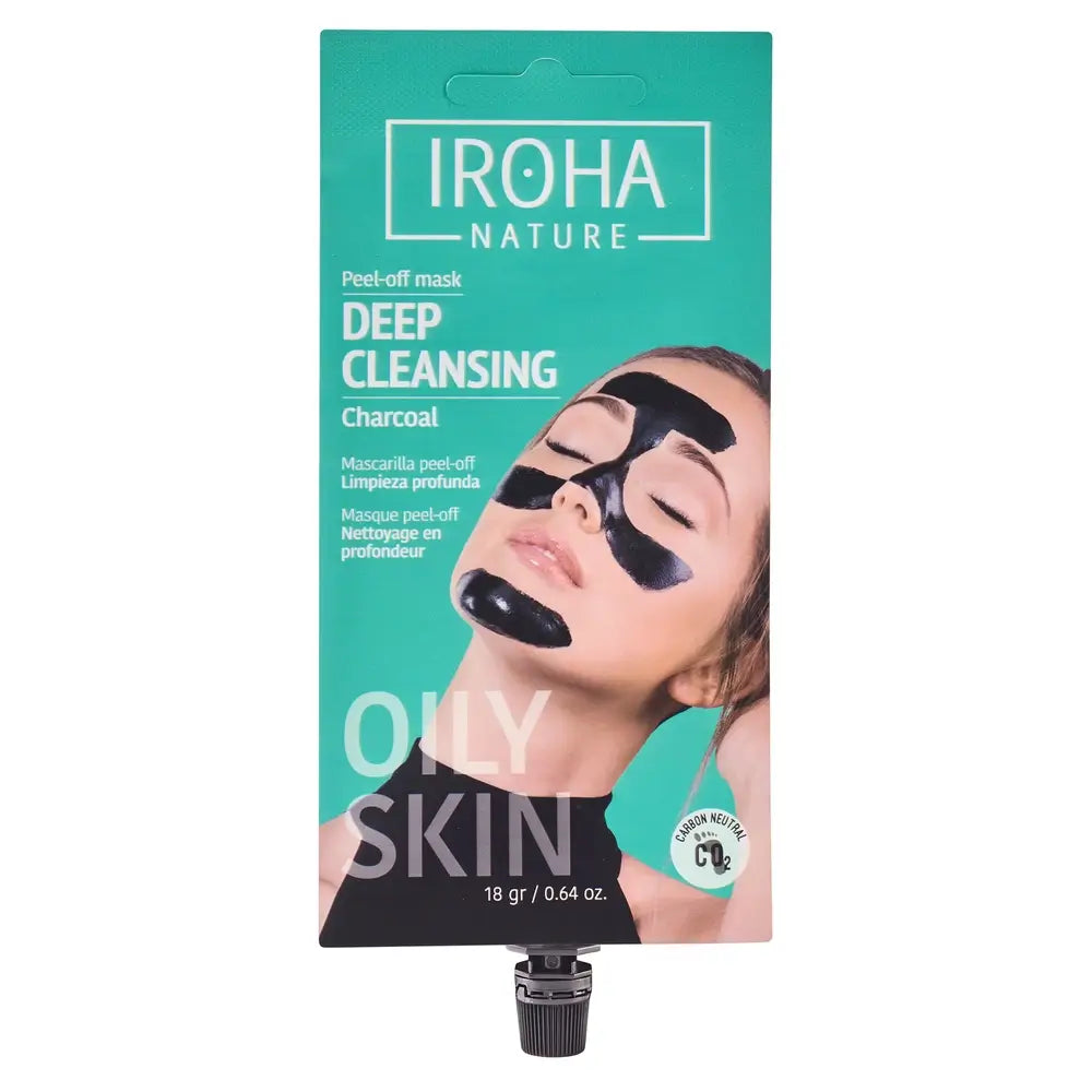 Iroha Nature Mascarilla Peel-Off Limpieza Profunda - Carbón , 18 gr