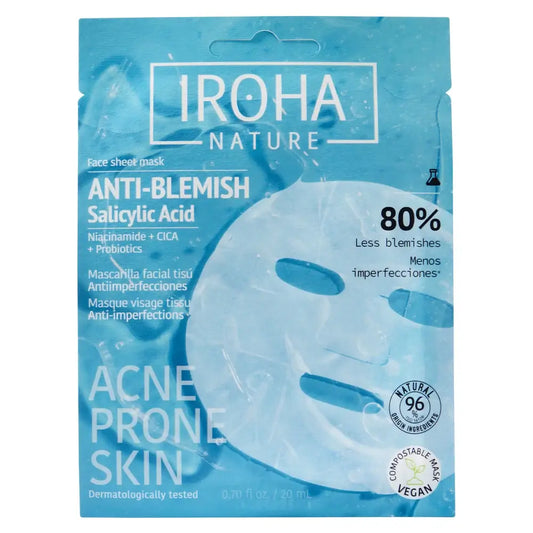 Iroha Nature Oily Skin Mascarilla Facial Antiimperfecciones, 20 Ml