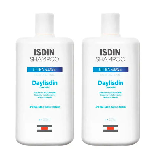 Isdin Daylisdin Champú Ultrasuave, Pack 2 x 400 ml