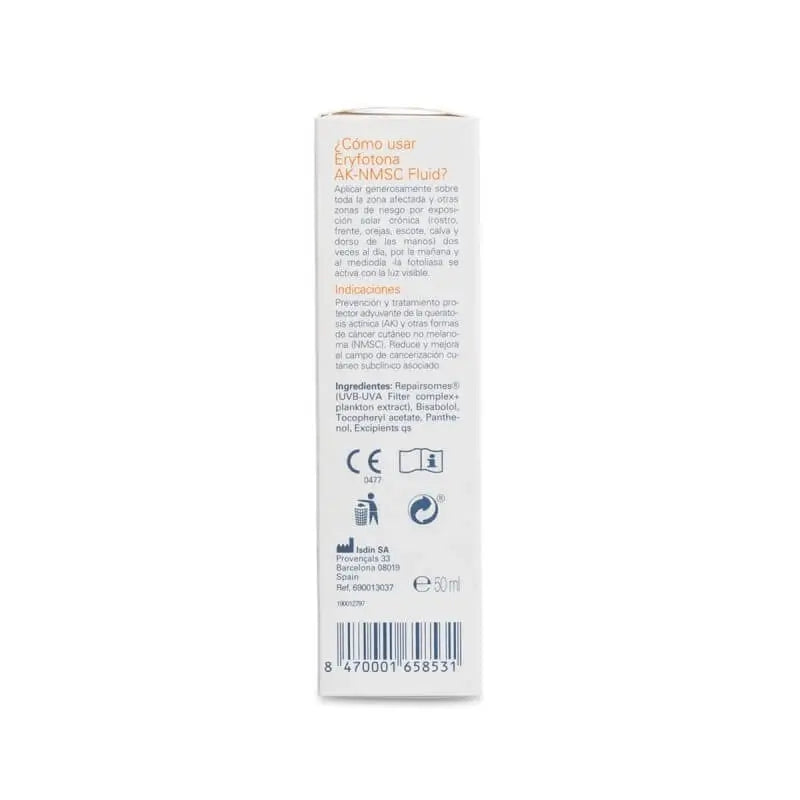 Isdin Fotoprotector Eryfotona Ak-Nmsc Fluid Spf100+, 50 Ml