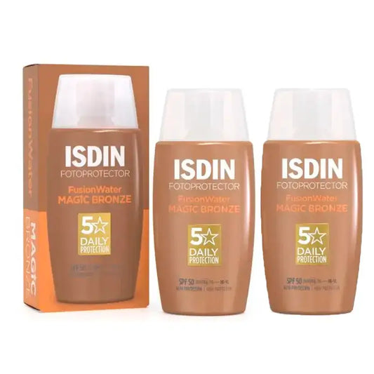 Isdin Fotoprotector Fusion Water Color Dark SPF 50 Pack 2 x 50 Ml