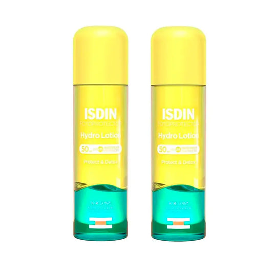 Isdin Fotoprotector Hydrolotion SPF 50+ Fotoprotector Bifásico, Pack 2 x 200 ml