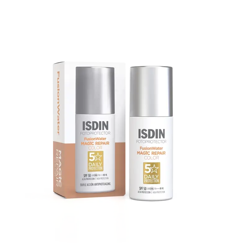 Isdin Fotoprotector Fusion Water Magic Repair Color SPF 50 50 Ml