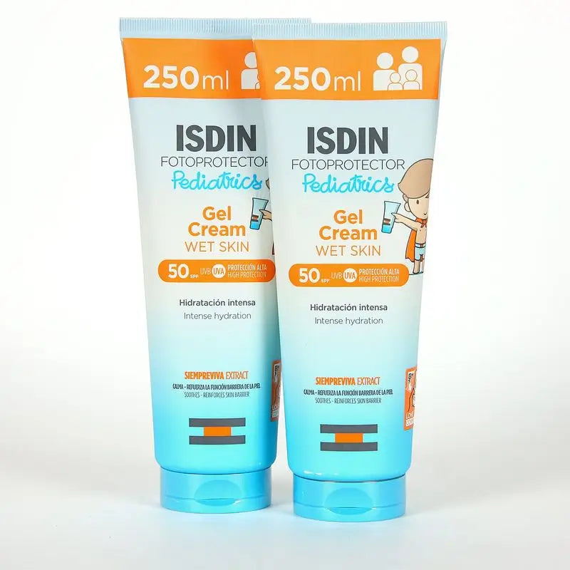 Isdin Pediatrics Fotoprotector Gel Crema Spf 50+ 2 x 250 Ml