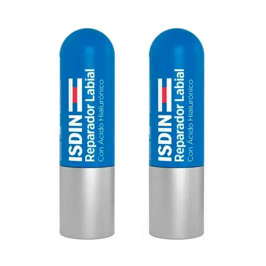 Isdin Reparador Labial Stick, Pack 2 x 4 gr