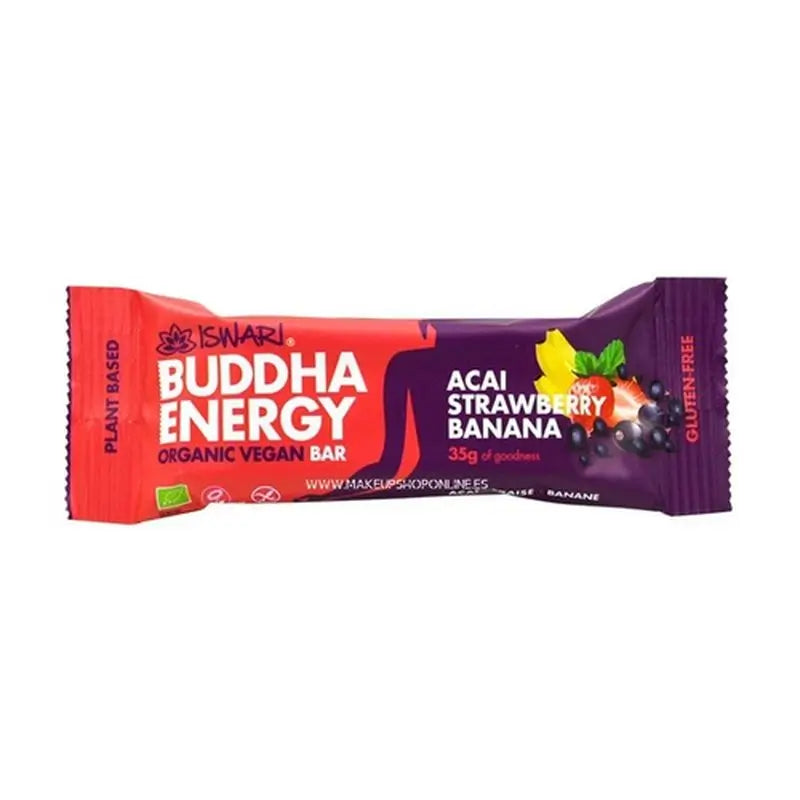 Iswari Barrita Buddha Energy Açai Fresa Platano, 47 g