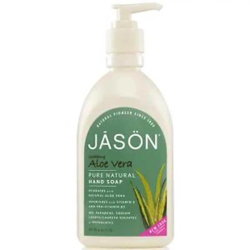 Jason Satin Soap Jabon De Manos Aloe Vera 473Ml. 