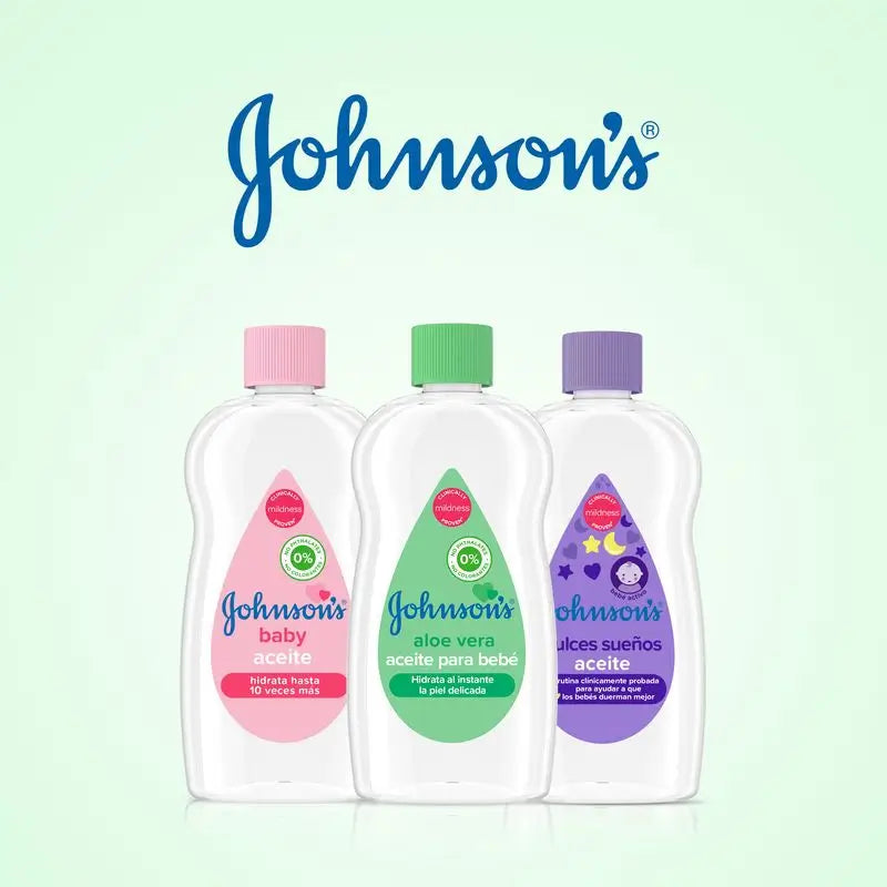 Johnson'S Baby Aloe Vera Aceite, Hidrata y Nutre Al Instante, 500 ml