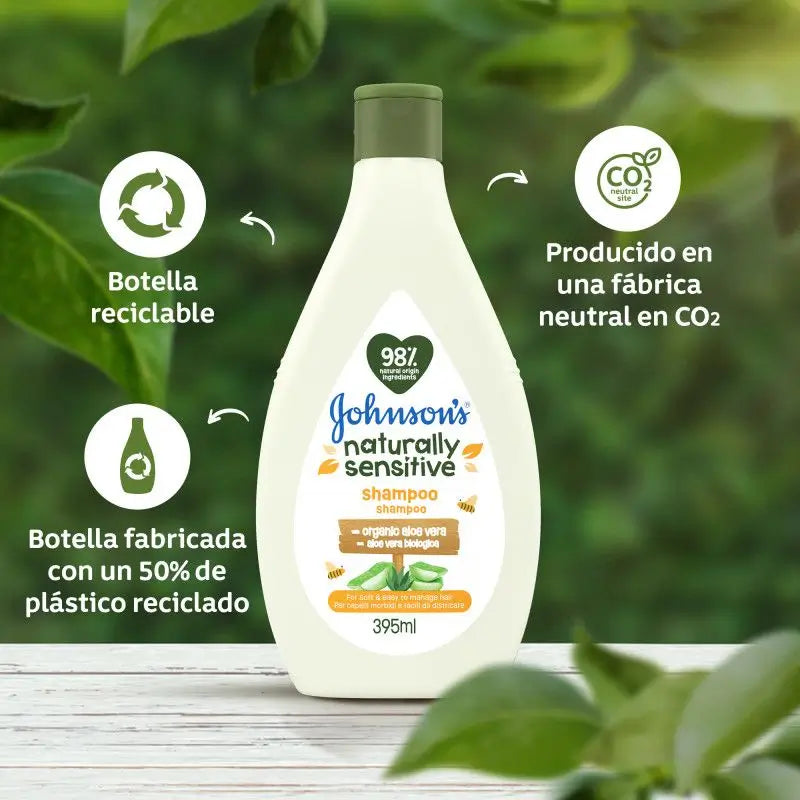 Johnson´S Baby Champú Bio Naturally Sensitive, 395 ml