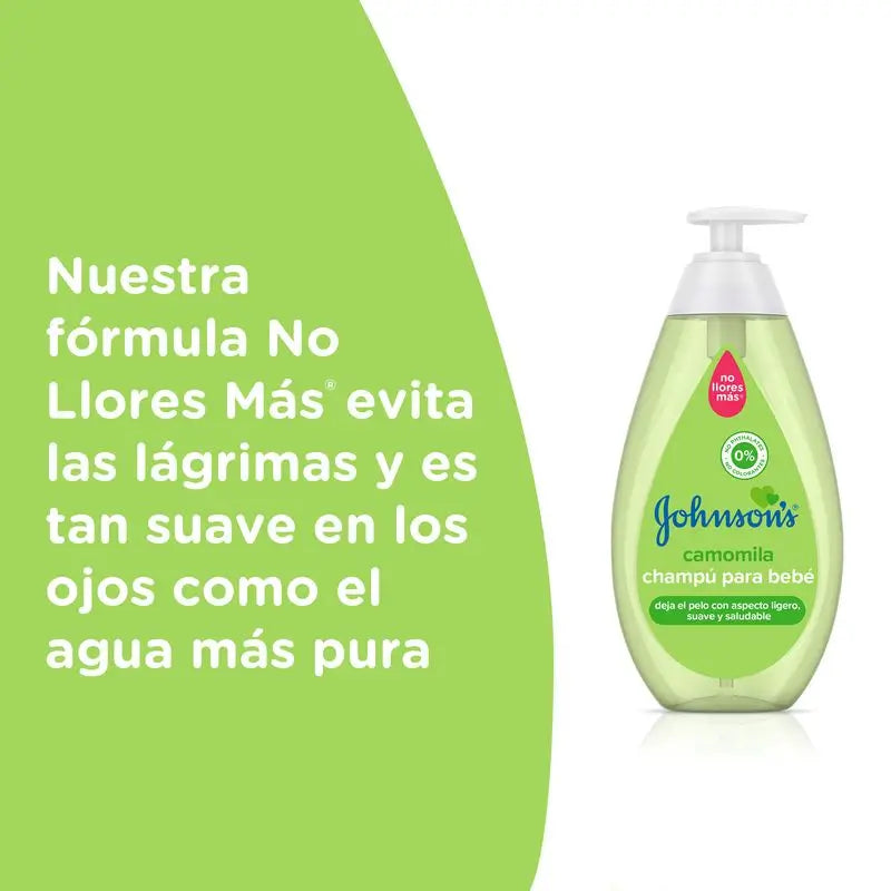 Johnson's Baby Champú Camomila, de Uso Diario, Limpia y Suaviza, Sin Sulfatos, Para Toda la Familia, 750ml