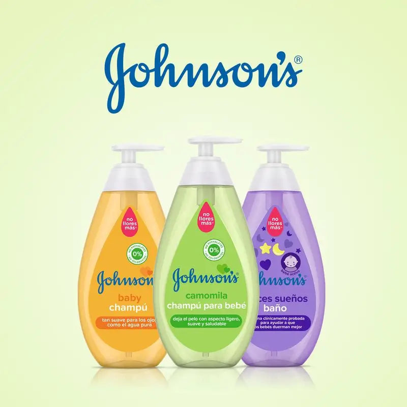 Johnson's Baby Champú Camomila, de Uso Diario, Limpia y Suaviza, Sin Sulfatos, Para Toda la Familia, 750ml