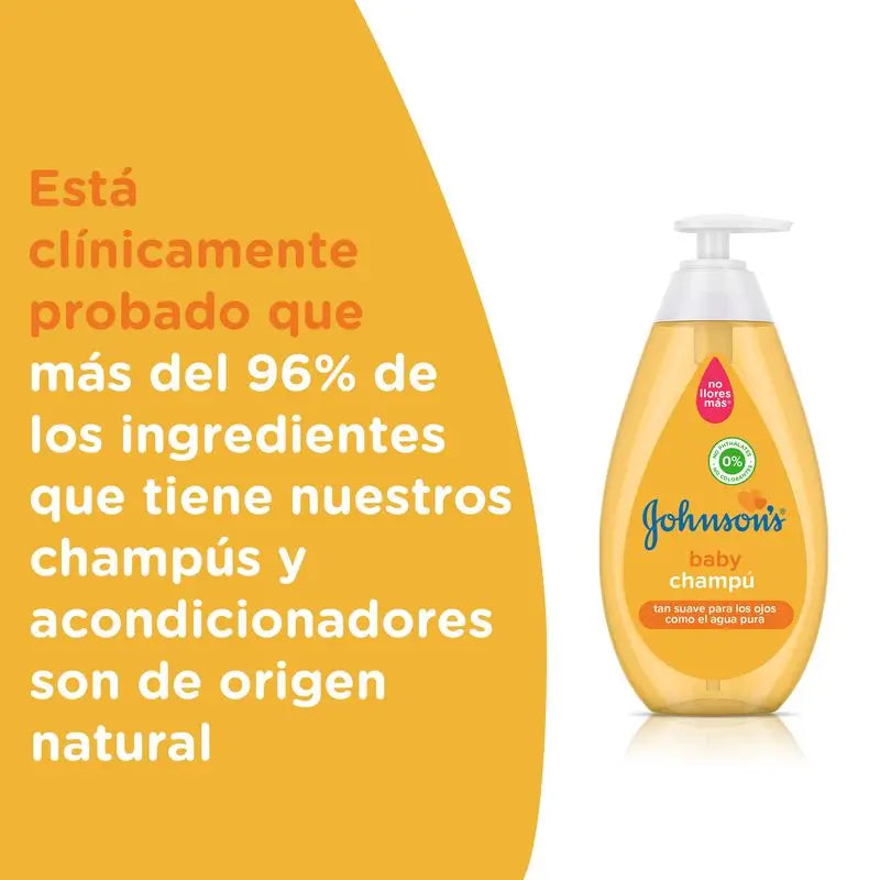 Johnson'S Baby Champú Clásico, Pelo Suave, Brillante E Hidratado, 750 ml