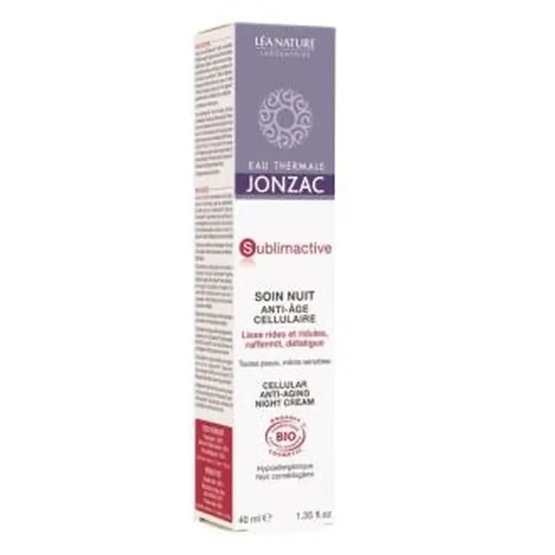 Jonzac Eco-Bio Sublimactive Crema De Noche Antiedad 40Ml. Bio 