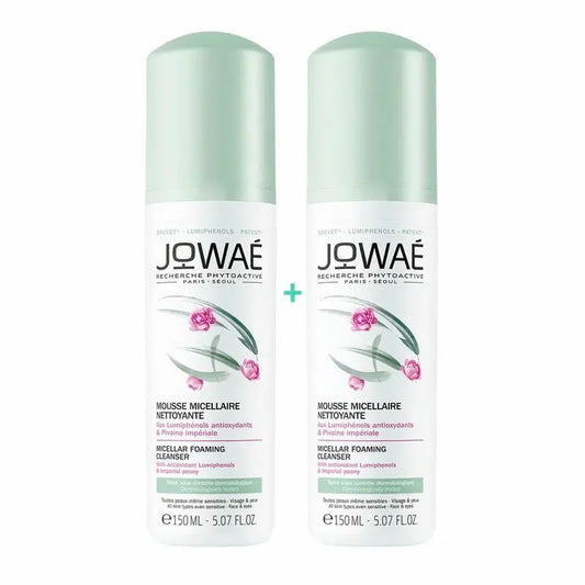 JOWAE Duo Mousse Micelar Desmaquillante, 2X150 ml