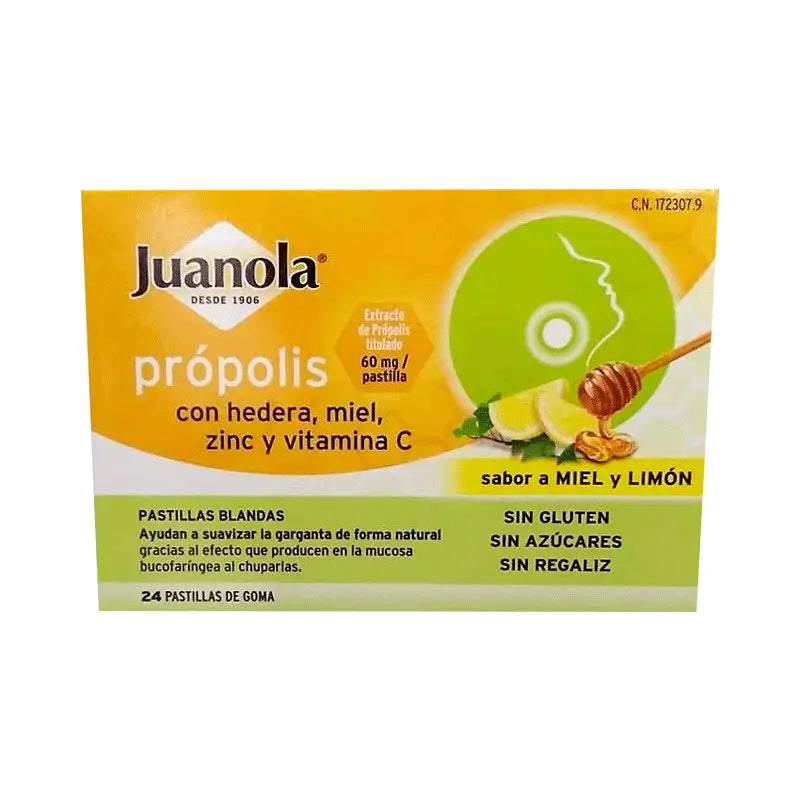 Juanola Pastillas Blandas Própolis Limón y Miel