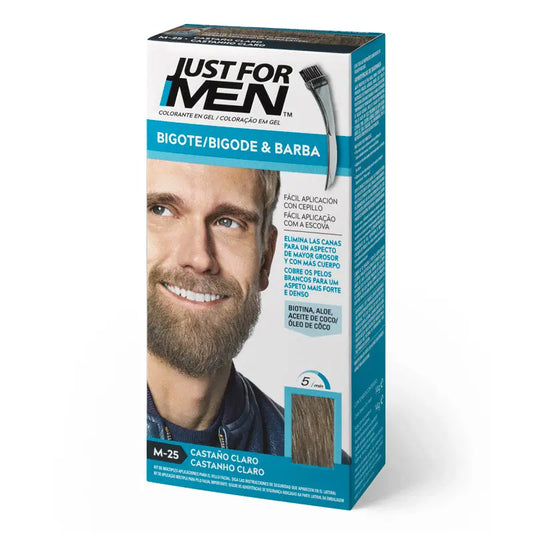 Just For Men Bigote y Barba Castaño Claro