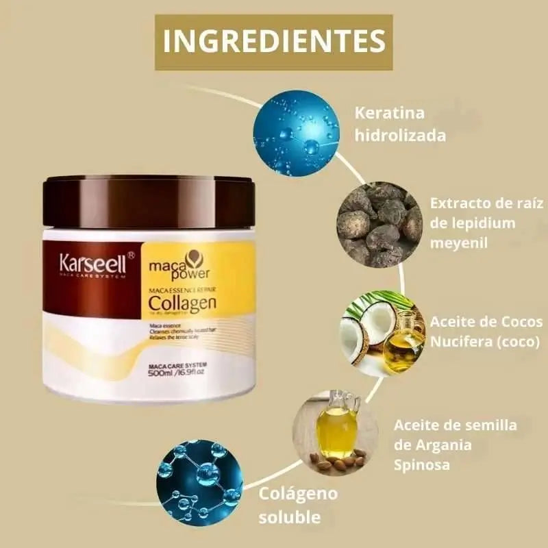 Karseell Pack Mascarilla Y Aceite Capilar , 550 ml