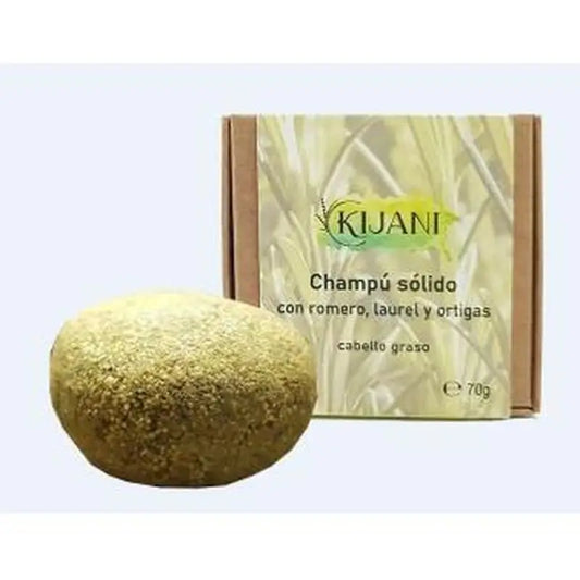 Kijani Champu Solido Cabello Graso Romero Y Ortiga 70Gr. 