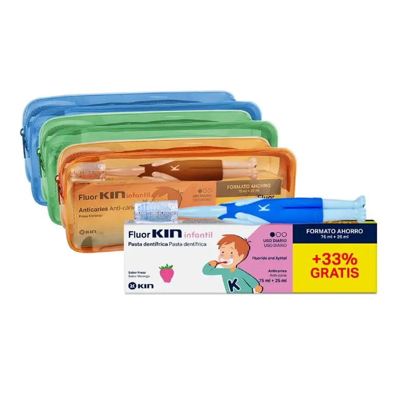 KIN FluorKIN Infantil Neceser Pasta + Cepillo