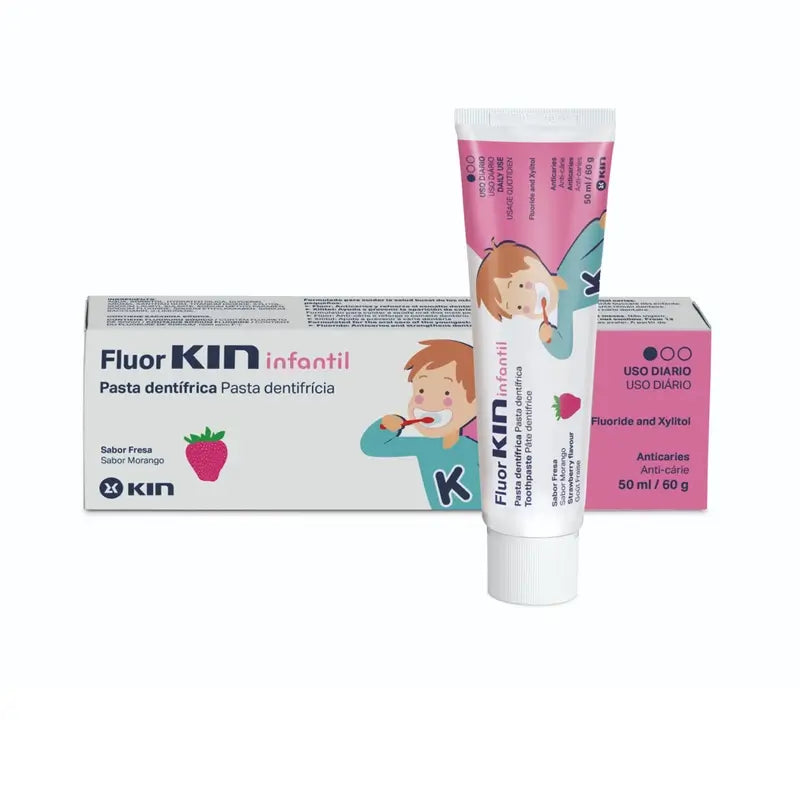 KIN Fluorkin Infantil Fresa Pasta 50 ml