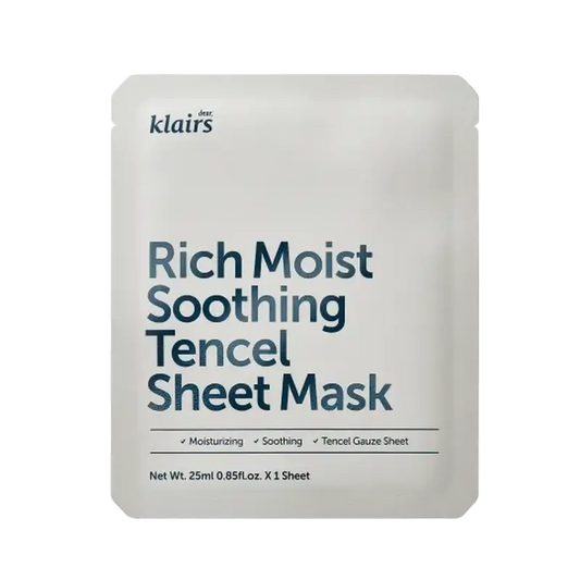 Klairs Rich Moist Soothing Tencel Sheet Mascarilla, 25 ml