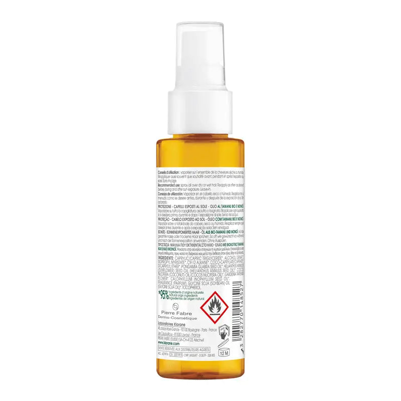 Klorane Aceite Capilar Al Tamanu Bio & Monoi 100 ml