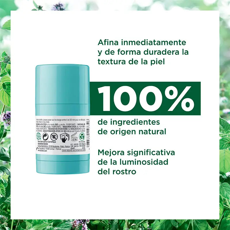 Klorane Mascarilla En Stick a la Menta Acuática Bio y Arcilla 25 gr