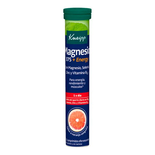 Kneipp Magnesium 375 + Energy, 15 comprimidos