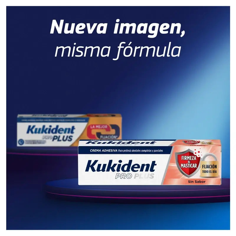 Kukident Duplo Pro Plus Firmeza Al Masticar,  2 X 57 Gr