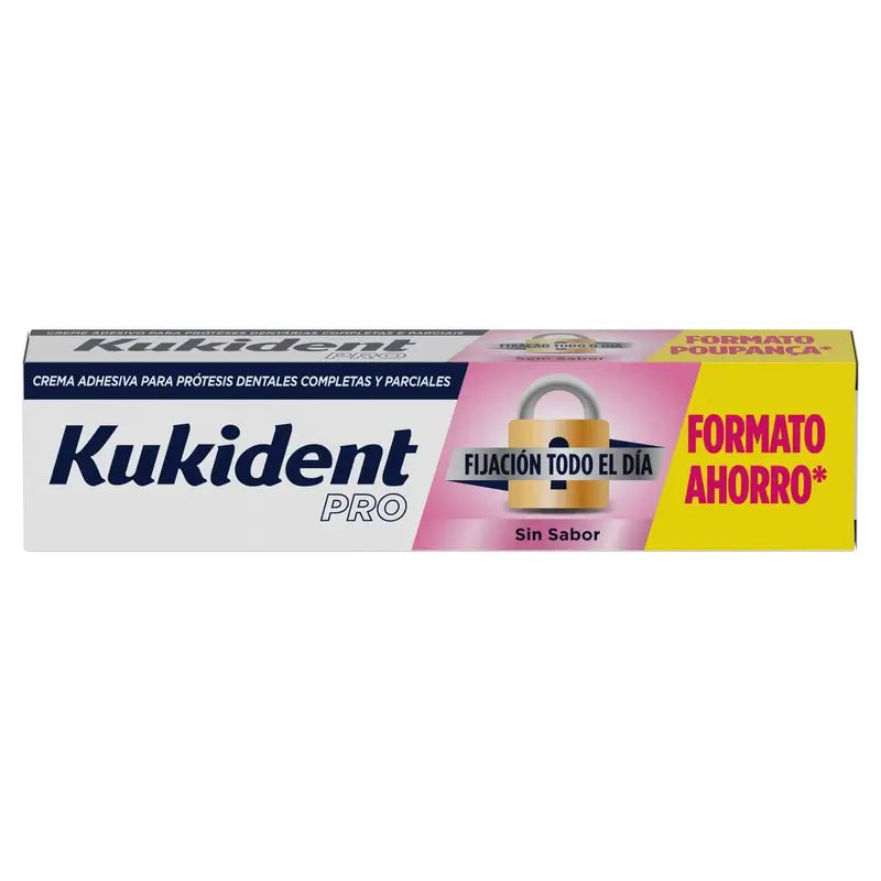 Kukident Cuadruplo Pro Complete Crema Adhesiva Para Prótesis Dentales, Neutro 4 x 70 Gr