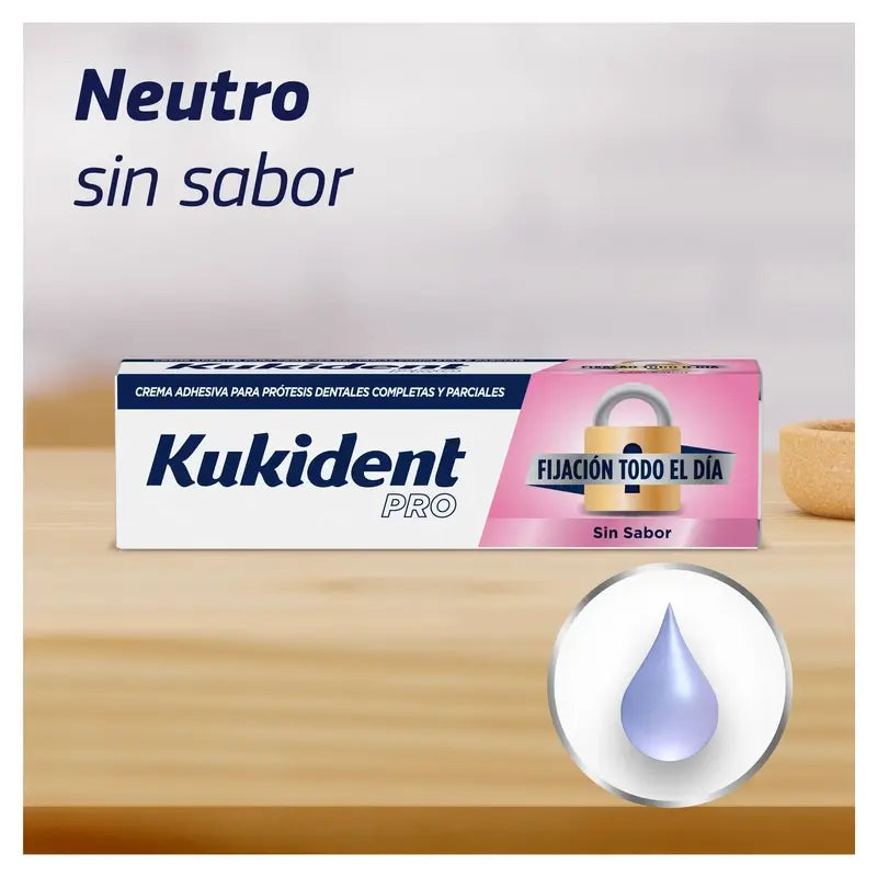 Kukident Cuadruplo Pro Complete Crema Adhesiva Para Prótesis Dentales, Neutro 4 x 70 Gr