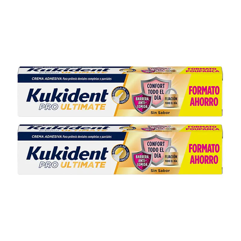 Kukident Duplo Pro Ultimate Sin Sabor, 2 x 57 Gr