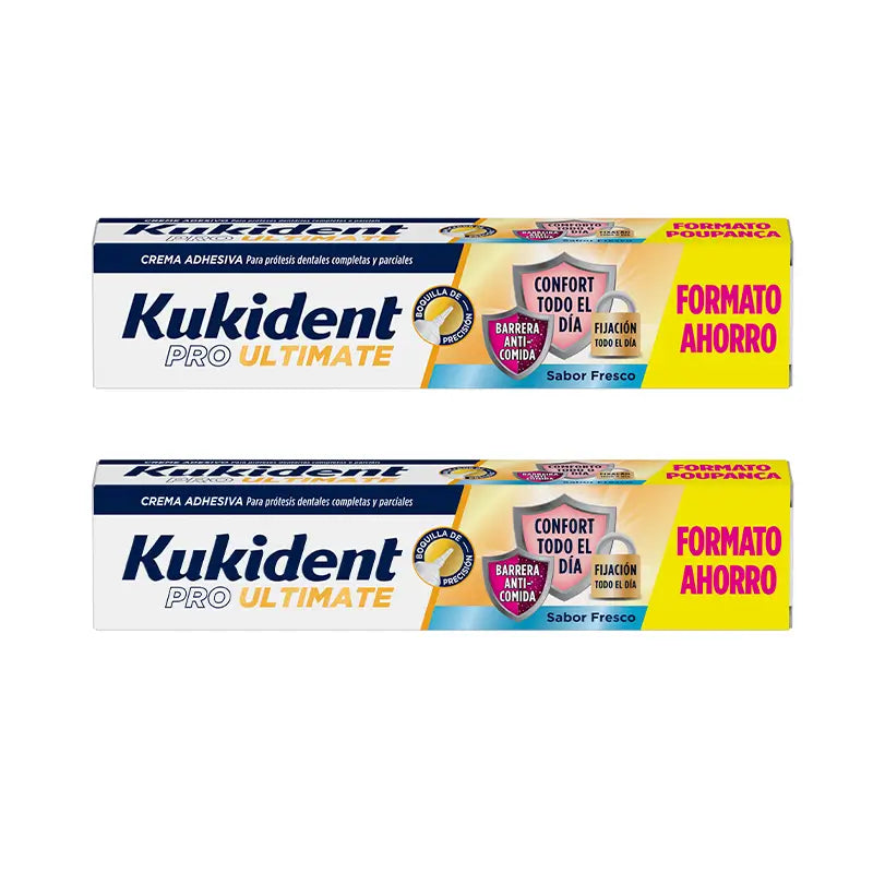 Kukident Duplo Pro Ultimate Sabor Fresco,  2 X 57 Gr