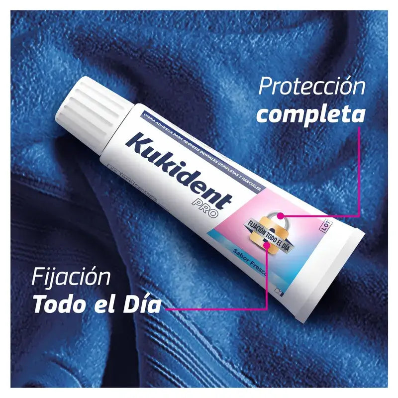 Kukident Pro Complete Crema Adhesiva Dentadura Sabor Clásico 70 gr