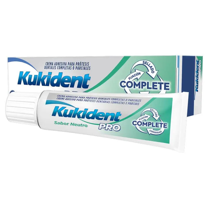 Kukident Pro Complete Crema Adhesiva Neutra Prótesis 47 G