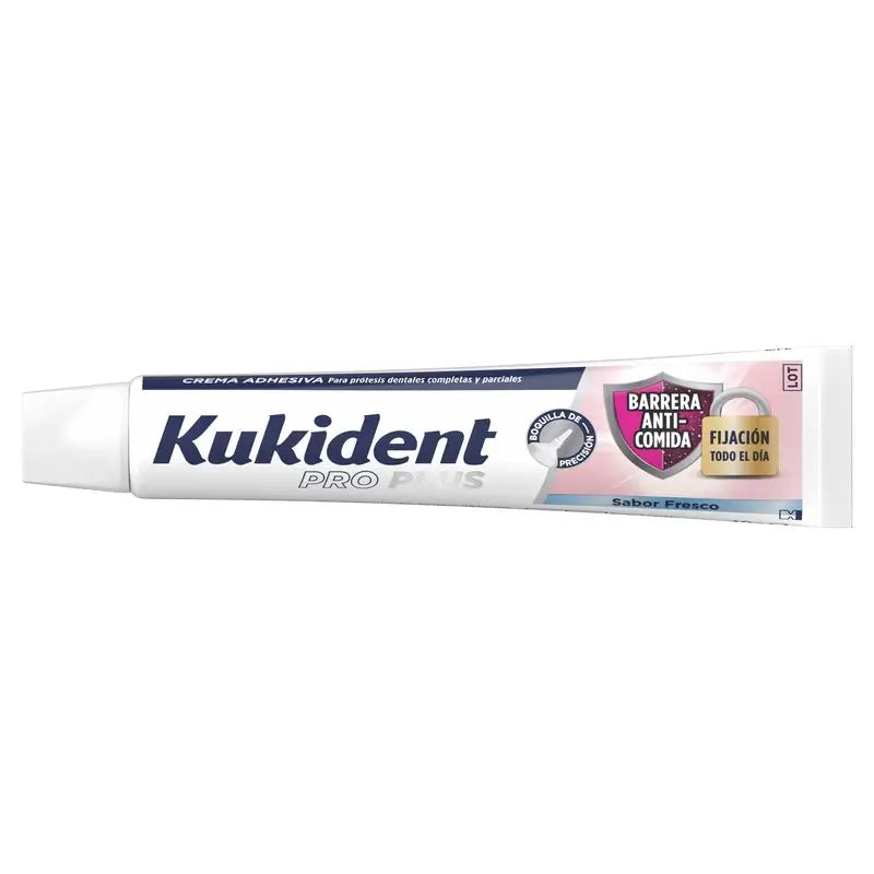 Kukident Pro Plus Barrera Anticomida Sabor Fresco, 40 Gr