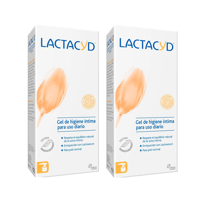 Lactacyd  Duplo Gel Higiene Íntima Uso Diario  2 x 200 ml