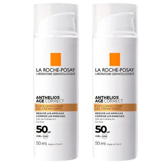 La Roche Posay Anthelios Age Correct SPF50 Gel-Crema, Duplo 2x50 ml