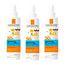 La Roche Posay Triplo  Anthelios Dermo-Pediatrics Spray Invisible Spf 50+ Protector Solar Niños, 3 X 200 Ml