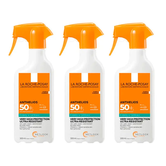 La Roche Posay Triplo  Anthelios Family Spray Spf 50+, 3 X 300 Ml