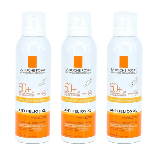 La Roche Posay Triplo  Anthelios Xl Bruma Invisible Spf 50+, 3 X 200 Ml