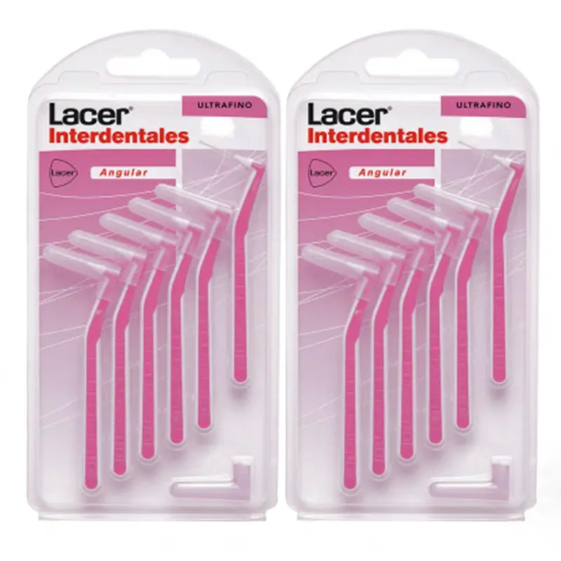 Lacer  Duplo Cepillo Interdental Angular Ultrafino 2 x 6 unidades